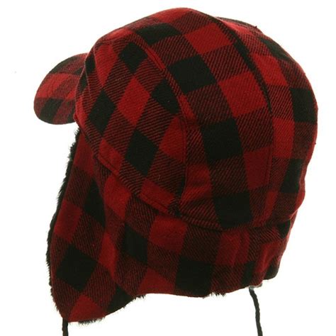 Wool Red & Black Huters Cap | Sewing hats, Plaid, Hunting hat