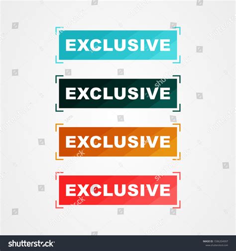 Exclusive Sign Exclusive Stamp Template Vector Stock Vector (Royalty ...