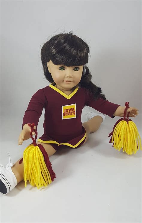 Iowa State Cyclones Cheerleading Outfit & Pompoms Made to Fit - Etsy