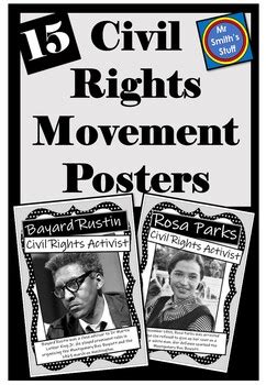 Civil Rights - Black History Month - Bulletin - Posters by Mr Smith's Stuff