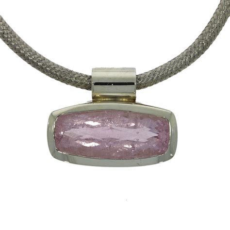 Silver Kunzite Necklace - Nicholas Wylde