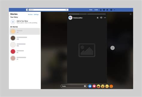 Facebook Story Mockup (Desktop) - Mediamodifier