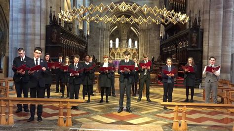 Hereford Cathedral School Senior Chamber Choir sing Love Divine - YouTube