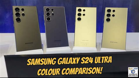 Samsung Galaxy S24 Ultra Colour Comparison - All 4 Colours! - YouTube