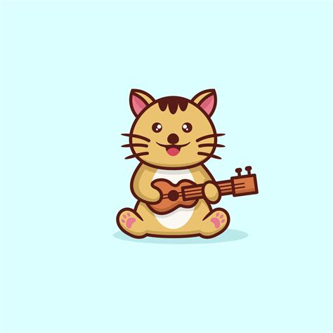 Cute Cat concept logo design 19995389 Vector Art at Vecteezy