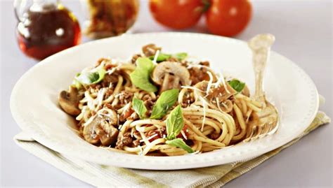 Spaghetti Bolognese with Mushrooms – HOME – mydiarydiet.com