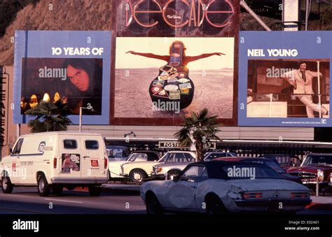 Neil Young billboard on the Sunset Strip circa 1977 Stock Photo - Alamy