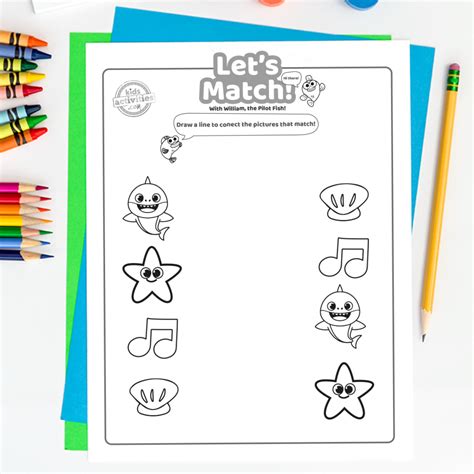 Free Baby Shark Matching Game Printable, Doo Doo Doo! Kids Activities Blog