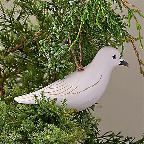 Handmade Wooden Bird Ornaments, set of 3 | White Flower Farm