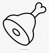 Ham Coloring Page  Pork Drawing Food Free Transparent Clipart sketch template