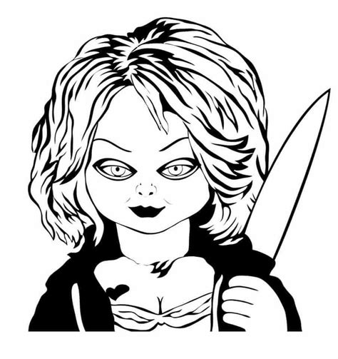 How to draw bride of chucky step by step drawing guide by dawn – Artofit