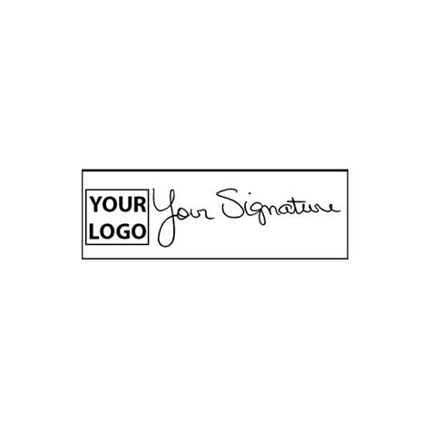 Small Signature Logo Stamp - 0.5" x 1.4" - Simply Stamps