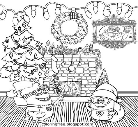 Free Coloring Pages Printable Pictures To Color Kids Drawing ideas: Cool Merry Christmas Minions ...