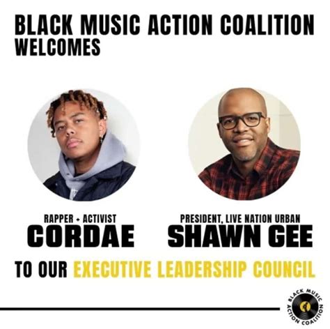 Cordae, Live Nation Urban's Shawn Gee Join Black Music Action Coalition ...