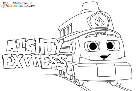 Mighty Express Coloring Pages