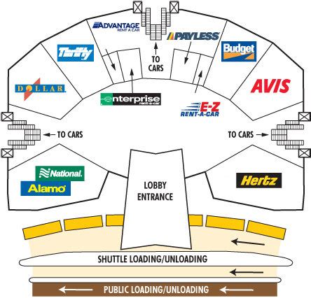 Las Vegas Airport Car Rental Map - Draw A Topographic Map