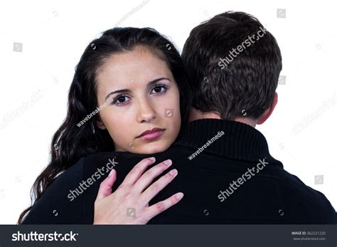 Sad Couple Hugging On White Screen Stock Photo 362221220 | Shutterstock