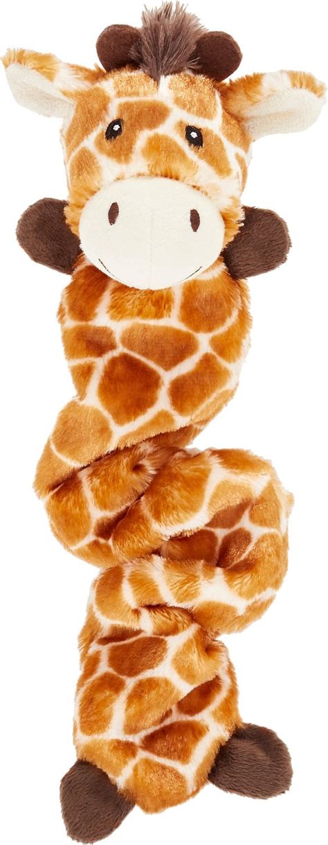 FRISCO Bungee Plush Squeaking Giraffe Dog Toy - Chewy.com