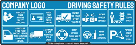 Driving safety rules | Driving safety | Driving safety poster | Road safety | Industrial road ...