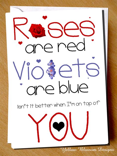 Valentine's Day Card ~ Roses Are Red Violets Are Blue Isn't It Better – YellowBlossomDesignsLtd