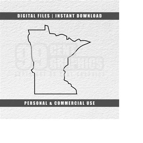 Minnesota Svg, United States Svg, State Outline Svg, Cricut - Inspire ...