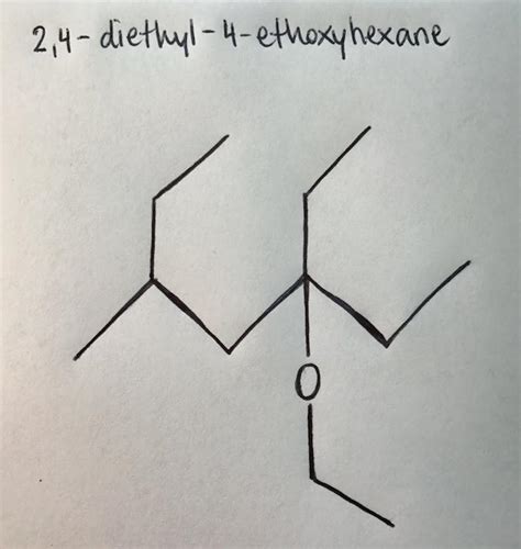 organic chemistry - What is the correct name for 2,4-diethyl-4-ethoxyhexane? - Chemistry Stack ...