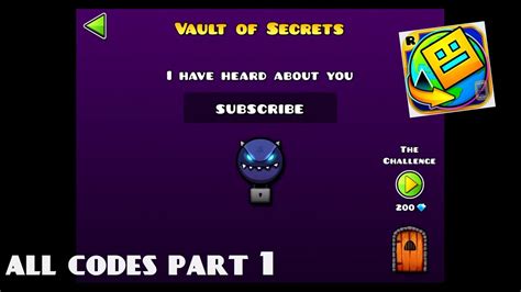 Geometry dash world vault of secrets passwords - nsasport