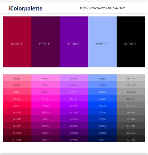 46 Latest Color Schemes with Purple And Black Color tone combinations ...