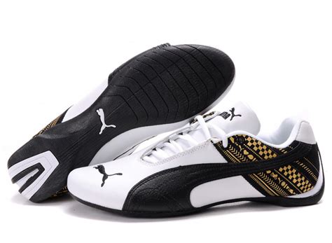 Women's Puma Future Cat GT Shoes White/Black/Gold | Puma Future Cat Shoes | Women's Puma Motorsport