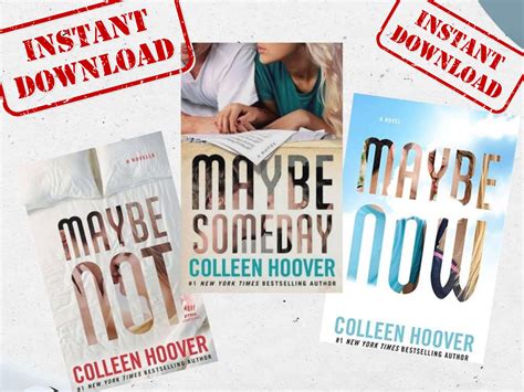 Maybe Series Set by Colleen Hoover Someday Maybe Not - Etsy