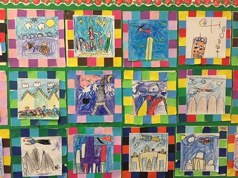 small batch art: 1st grade Faith Ringgold Story Quilts