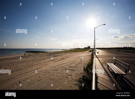 Boardwalk, Far Rockaway Stock Photo - Alamy