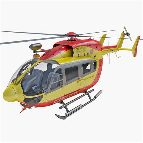 eurocopter ec145 helicopter 3d 3ds