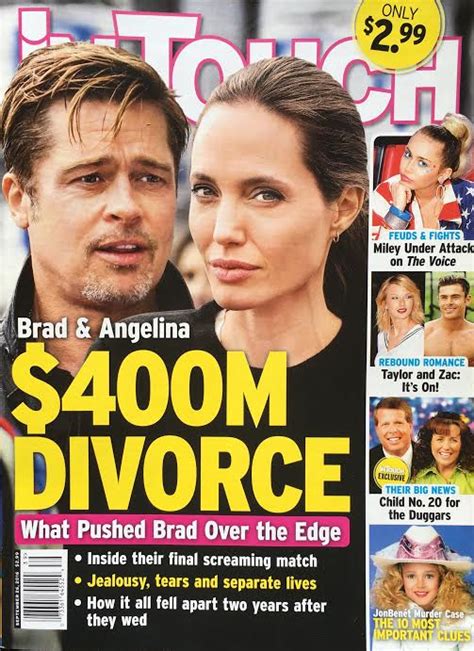 Angelina Jolie Brad Pitt Divorce Tabloid 9.16 - The Hollywood Gossip