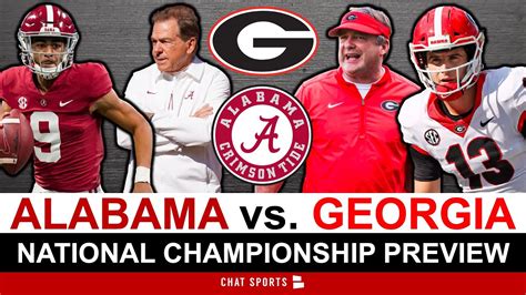 Alabama vs. Georgia College Football Playoff National Championship ...