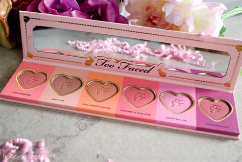 Too Faced Love Flush Blush Wardrobe Palette - Review & Swatches ...