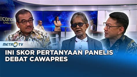 Pertanyaan Tema Ekonomi Debat Cawapres, Berapa Skornya # ...