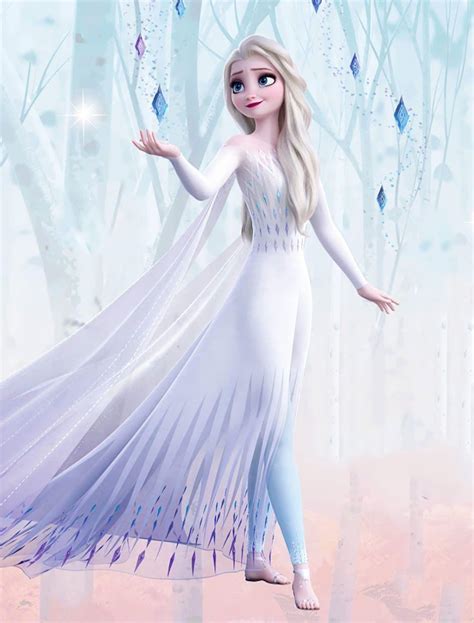 Elsa White Dress Wallpaper Beautiful Frozen 2 - fairouziatbeats