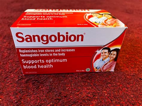 Sangobion Iron Tablets (100 capsules), Health & Nutrition, Health Supplements, Vitamins ...