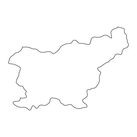 Highly detailed Slovenia map with borders isolated on background ...