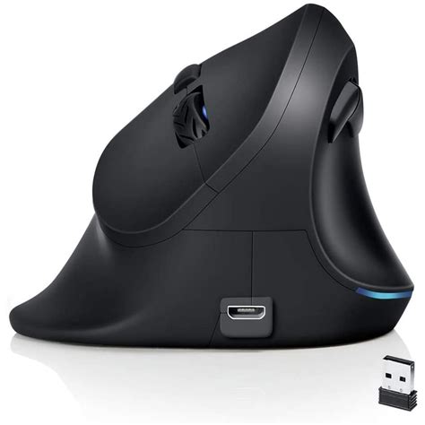 Wireless Ergonomic Mouse, 2.4G Optical Wireless Vertical Mouse with ...