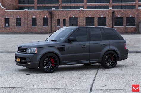 Black on Black: Matte Land Rover Range Rover Sport with Custom Rims ...