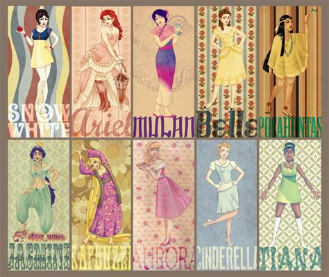 Disney Princess Project - Retro/Vintage by Vimeddiee on DeviantArt