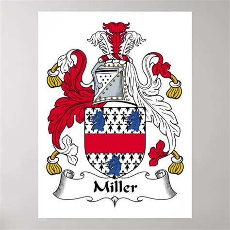 Miller Family Crest Poster | Zazzle