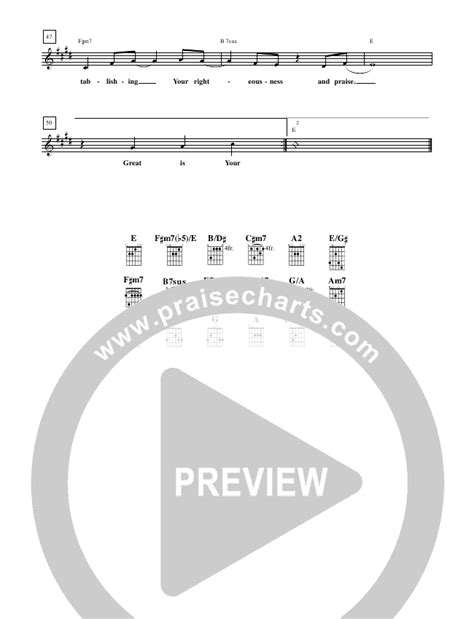 Great Is Your Mercy Sheet Music PDF (Don Moen) - PraiseCharts