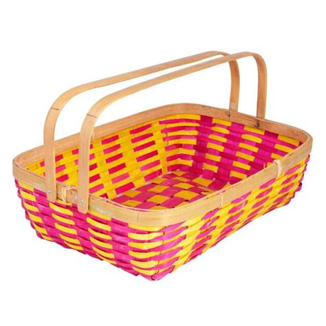 Bamboo Basket with Handle - ETHICA ONLINE