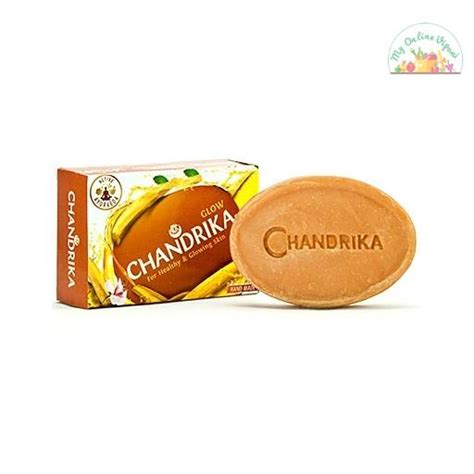 Chandrika Glow Sandal Soap 75gm - My Online Vipani