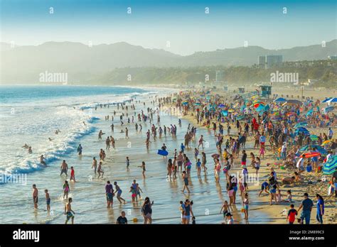 Santa Monica Beach in Los Angeles, California, USA Stock Photo - Alamy