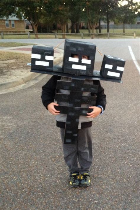 My 6 year old's Wither costume my husband and I made. - Album on Imgur Minecraft Halloween ...