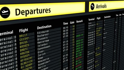 departures board / arrivals board | WordReference Forums